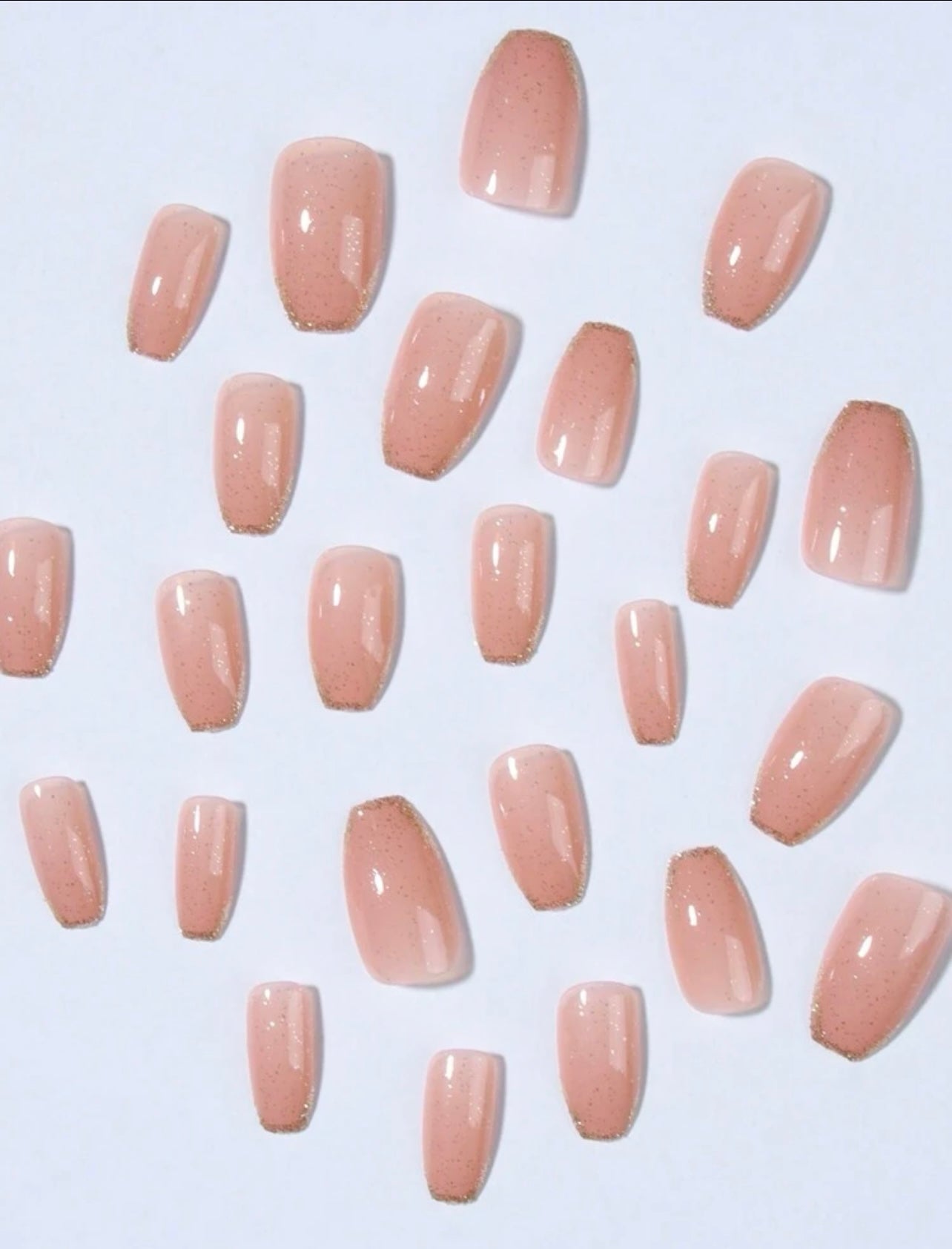 Short coffin glitter  pressons