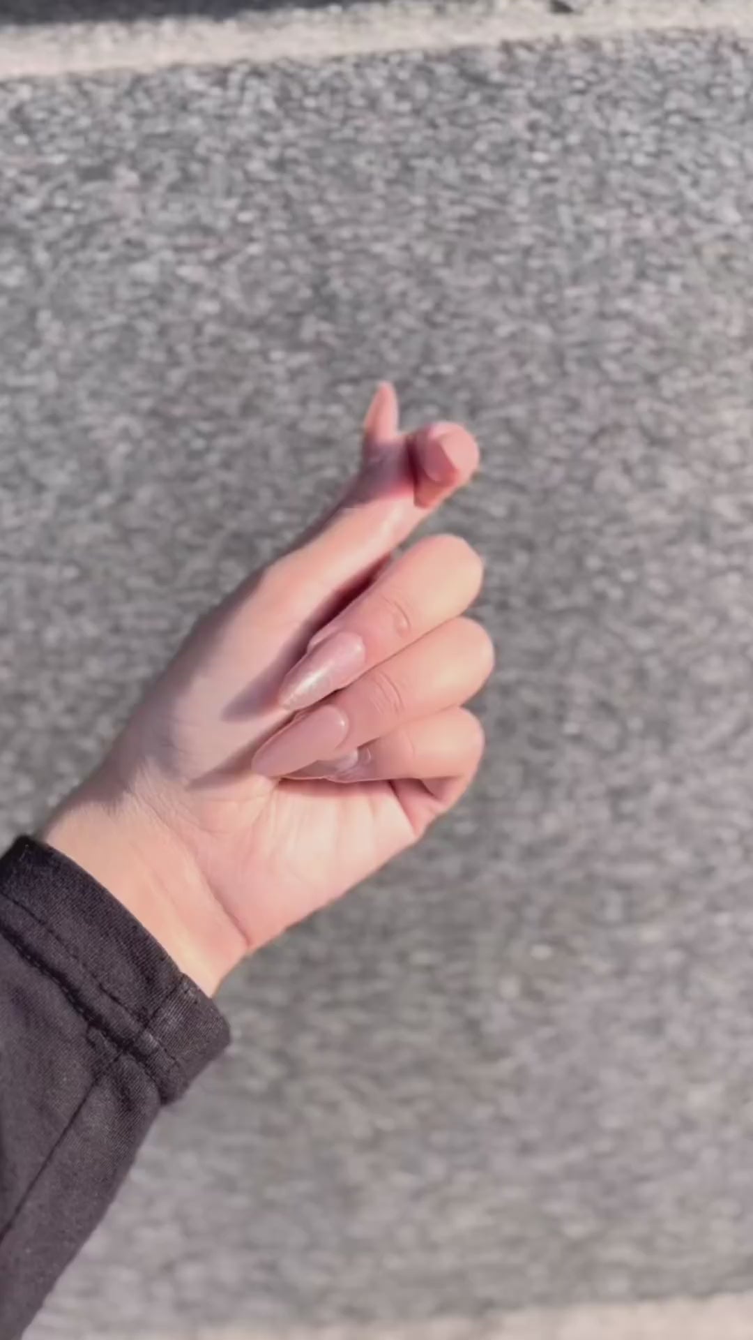 Cat Eye Design Solid Color Nails