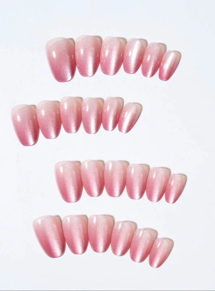 Cat Eye Ombre Oval Shape press-ons