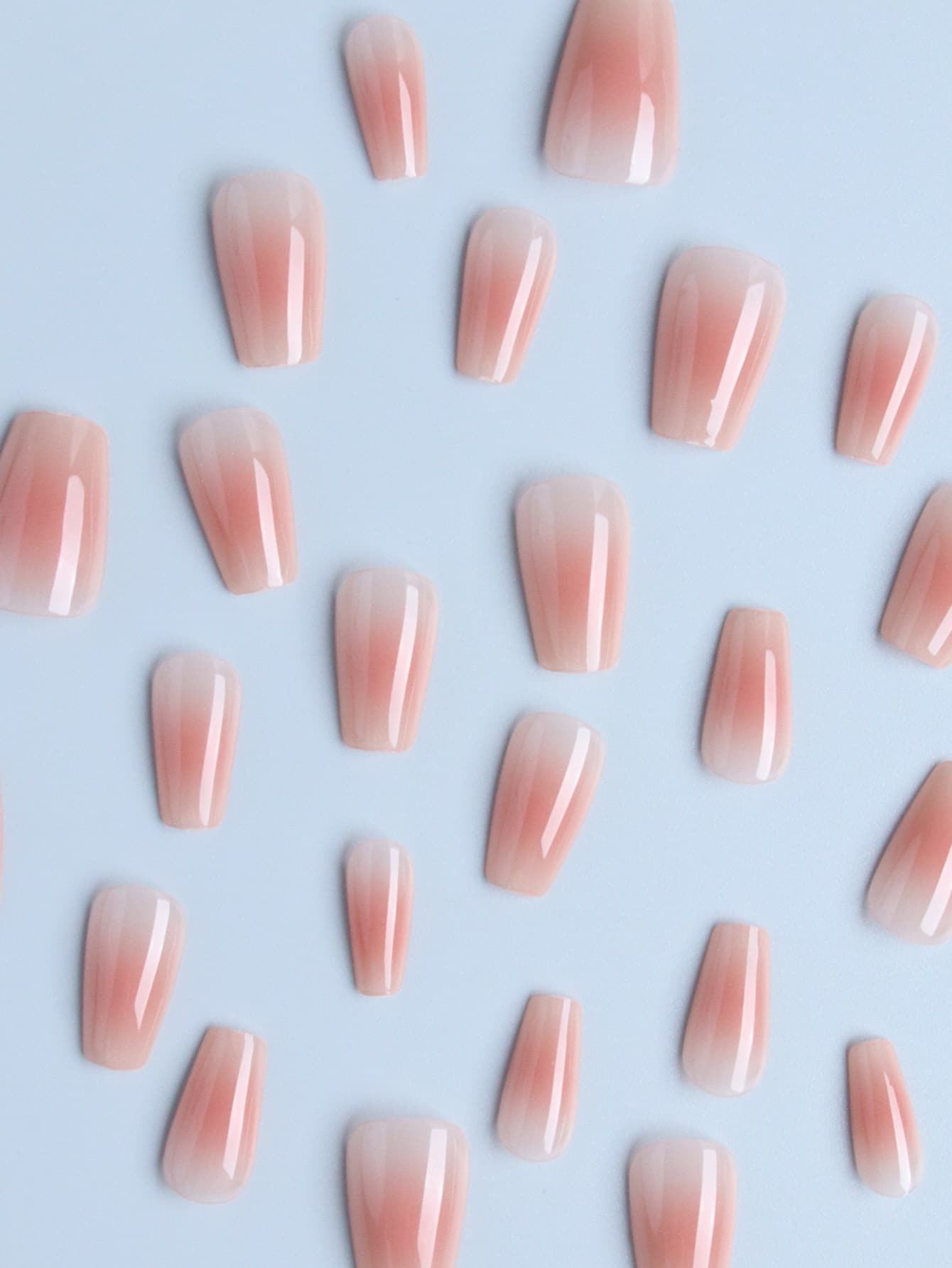 Short Coffin Ombre Press-On Nails