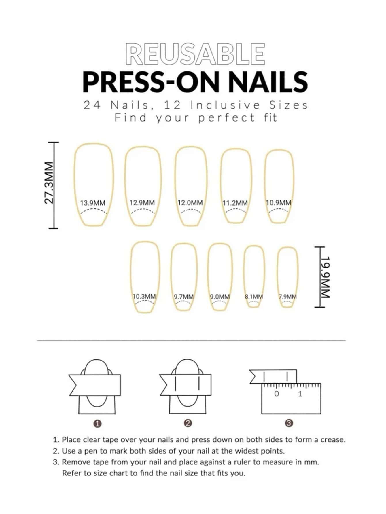 Coffin Shape Gradient Nude Press-on Nails