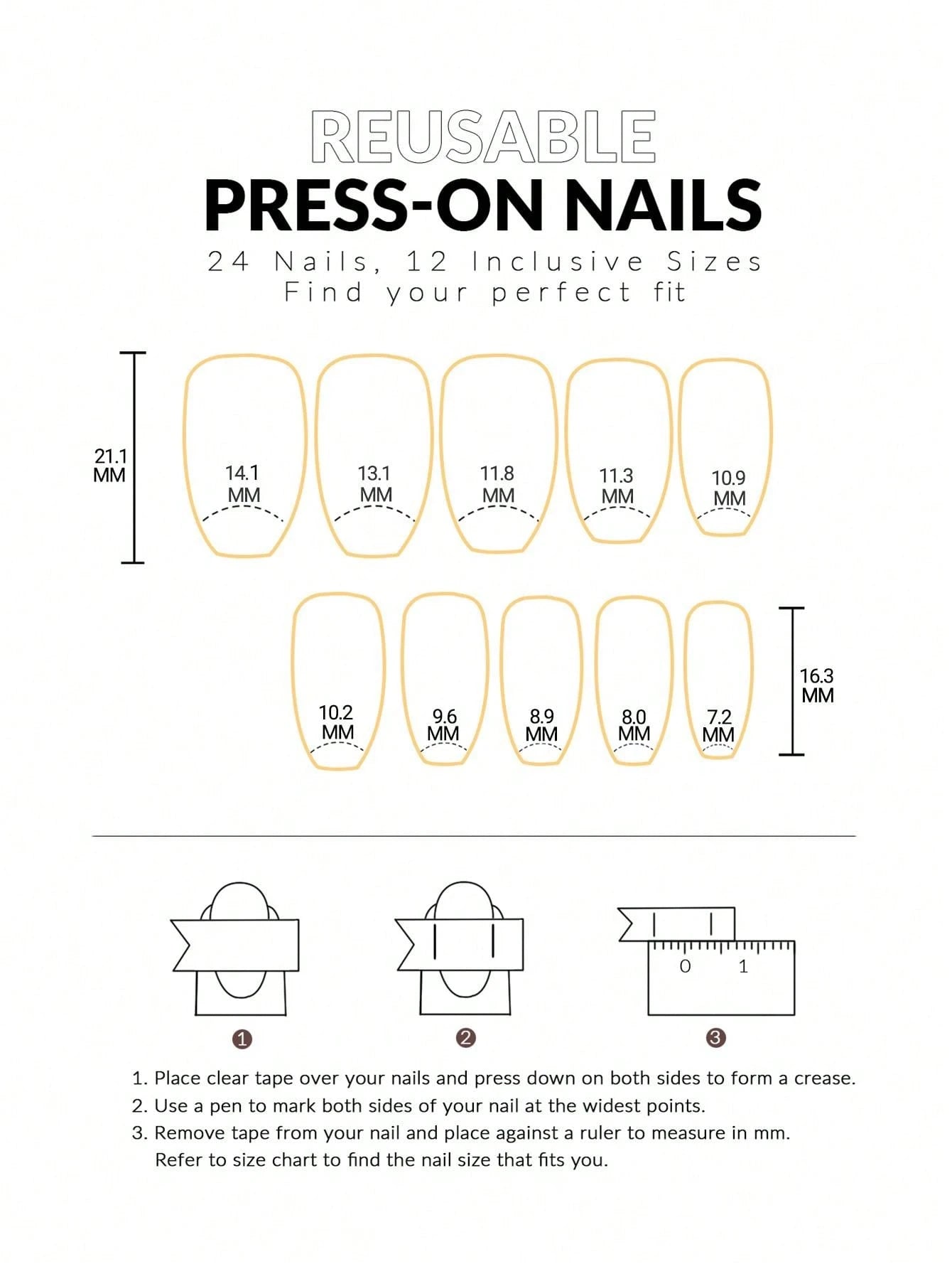 Short Coffin Gradient Perfect Fit PressOns