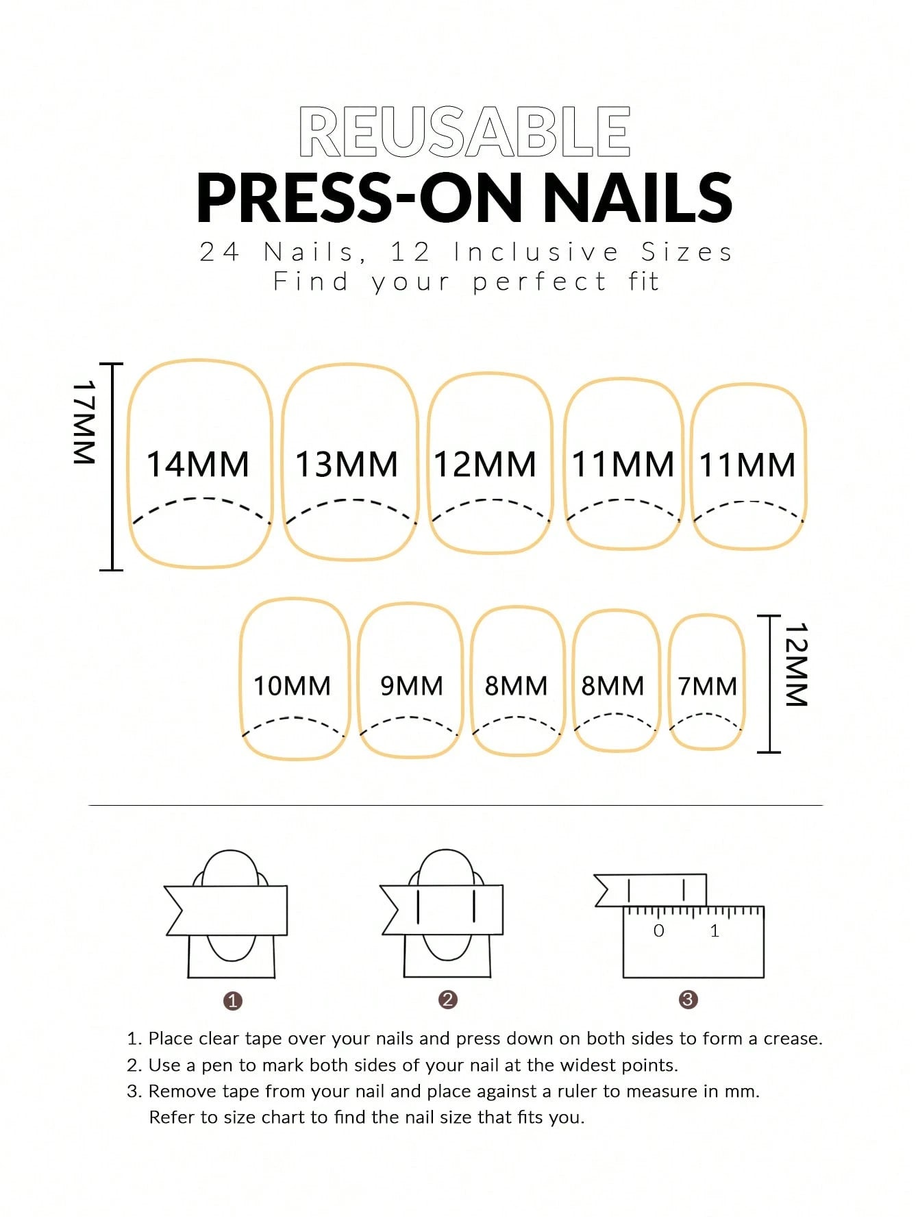 Square Medium Nude Pink Jelly Press-On Nails