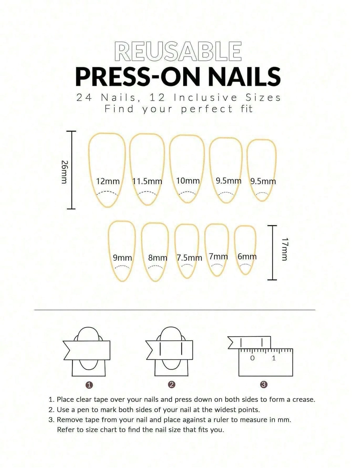 Golden Flower & Pearl Wave 3D Press-on Nails