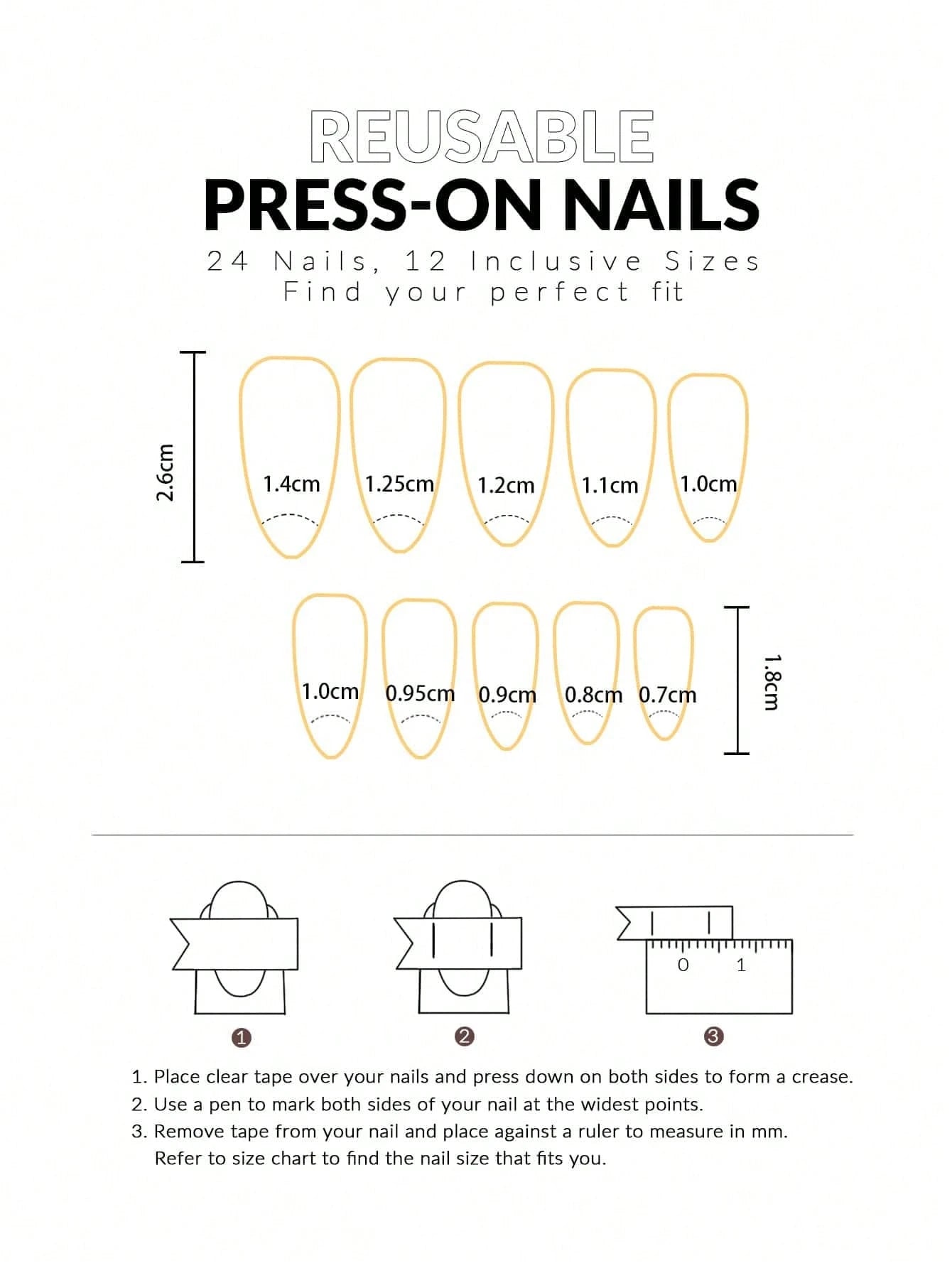 Short Almond-Shaped Pink Gradient Press-On Nails