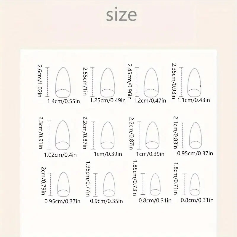 Almond French-Style Cat-Eye Rosy Press-on Nails