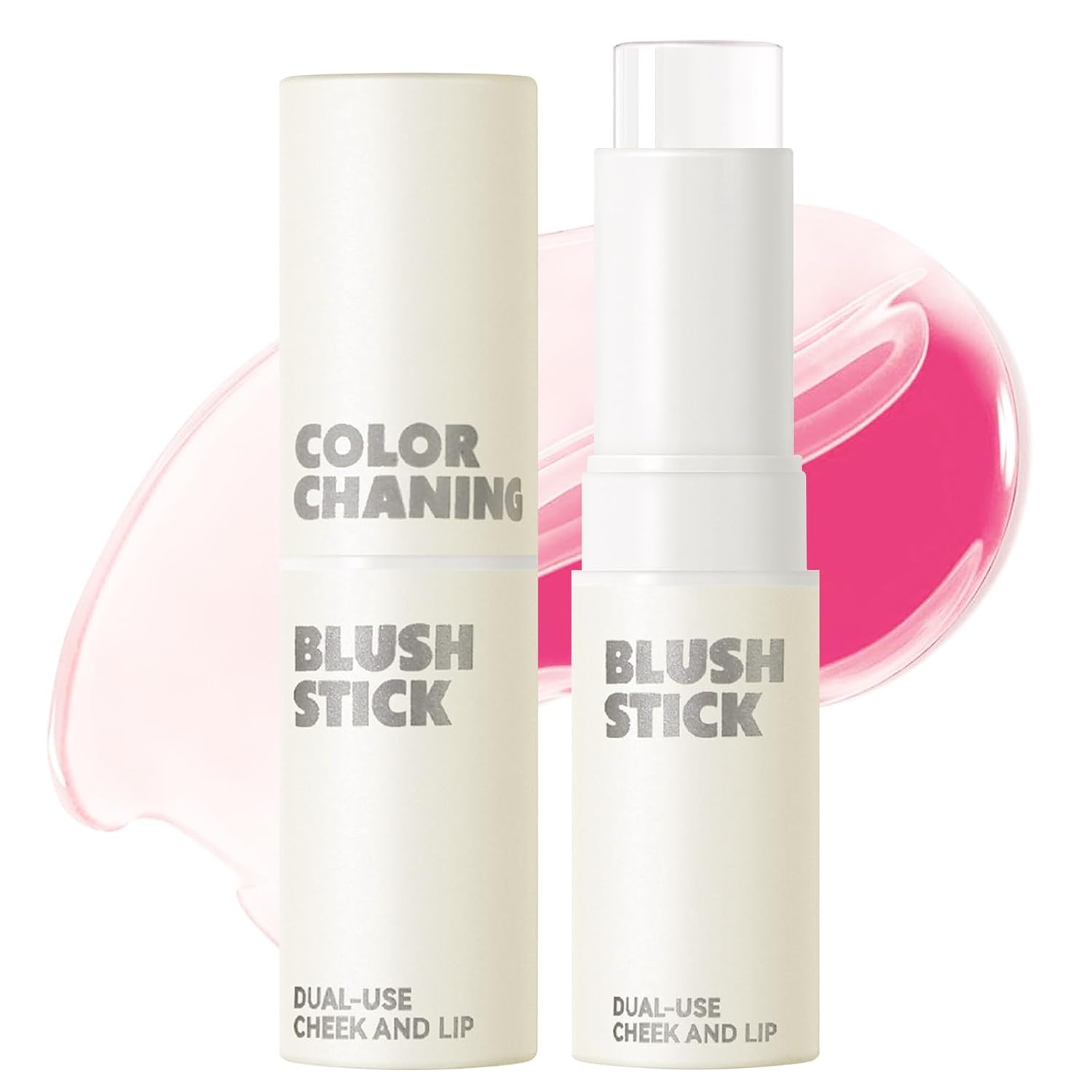 Transparent Color changing Blush Stick for Cheeks & Lips