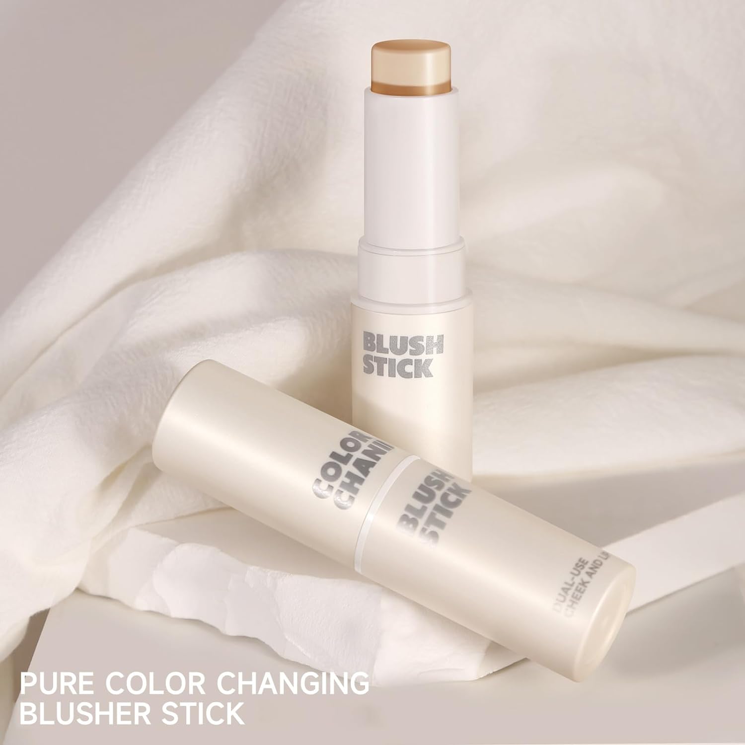 Transparent Color changing Blush Stick for Cheeks & Lips