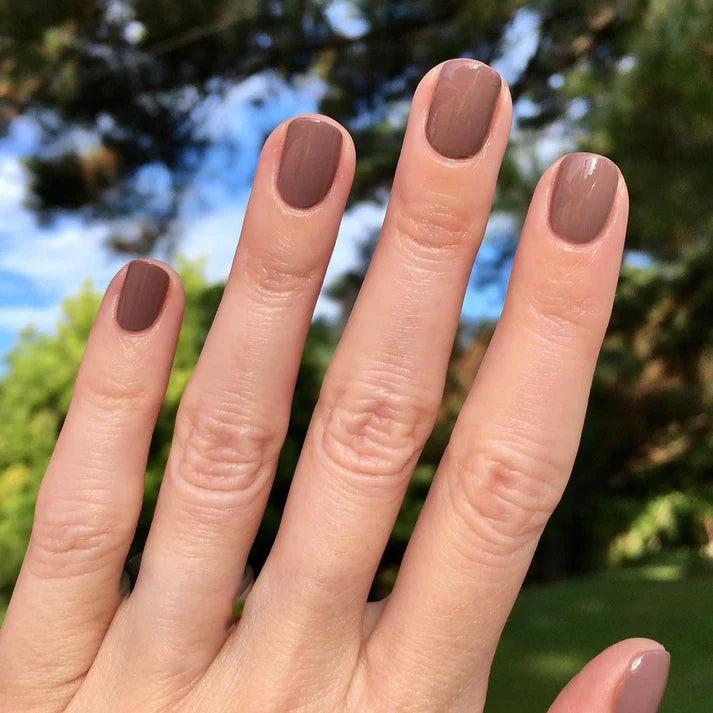 Beige Brown Square Press-on Nails