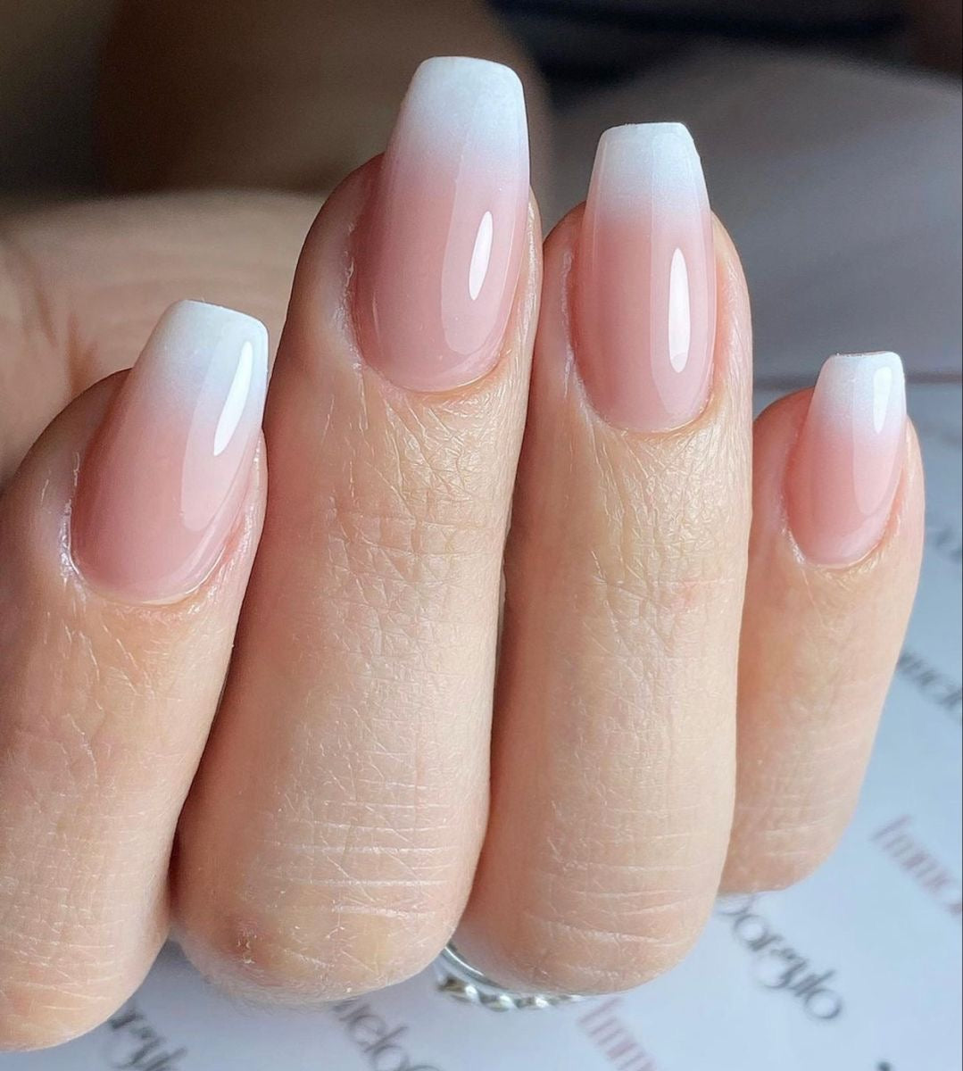 Gradient Ombre Coffin Shape press-ons