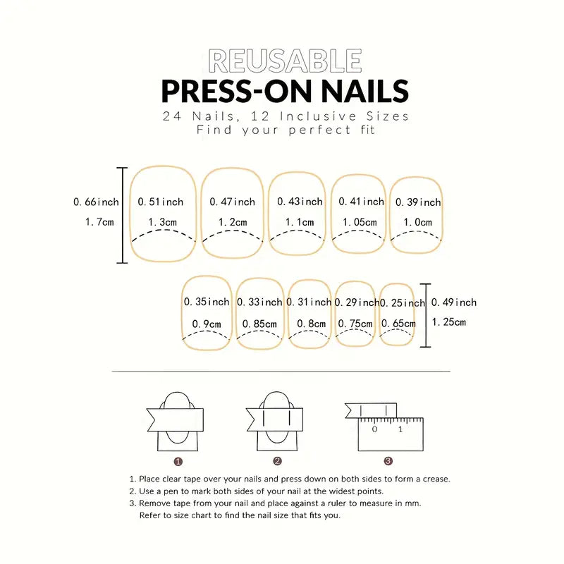 Dark Brown/Choco Short Medium Square Pressons